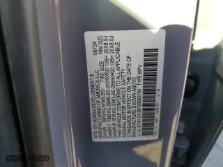 2025 Honda Pilot Black Edition with VIN 5FNYG1H97SB065780, listed as a Copart auction lot 50421345 with 5,621 mi miles and Salvage Title. Bid and sale history available at carsss.com. Image 13.
