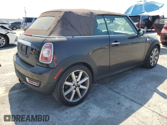 2013 MINI Convertible S with VIN WMWZP3C57DT551006, listed as a Copart auction lot 65291055 with 159,068 mi miles and Clean title. Bid and sale history available at DreamBid. Image 3.