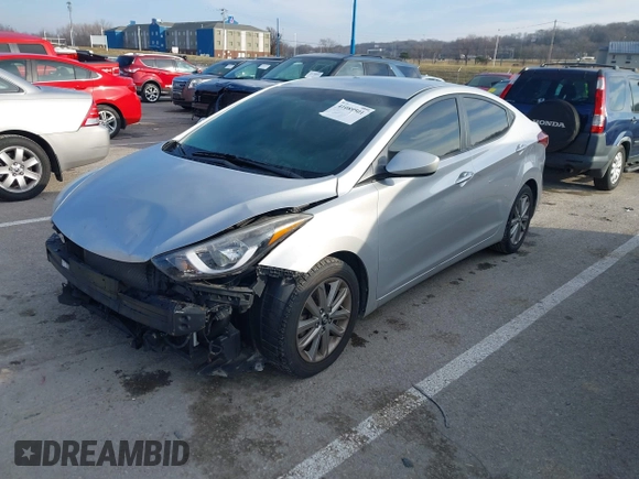 2016 Hyundai Elantra SE with VIN 5NPDH4AE0GH654960, listed as a IAAI auction lot 41089501 with 136,612 mi miles. Bid and sale history available at carsss.com. Image 20.
