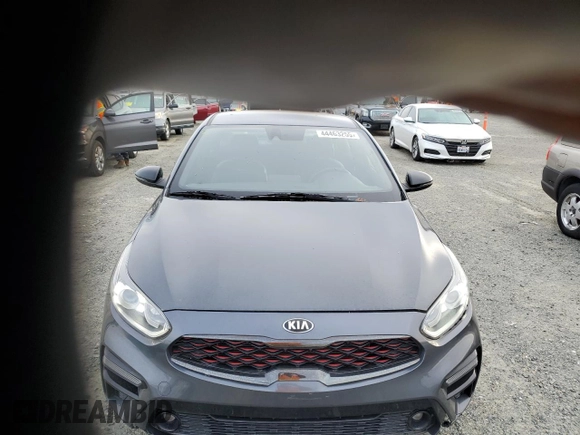 2021 Kia Forte GT-Line with VIN 3KPF34AD1ME361227, listed as a Copart auction lot 44463255 with 36,823 mi miles and Salvage Title. Bid and sale history available at carsss.com. Image 5.
