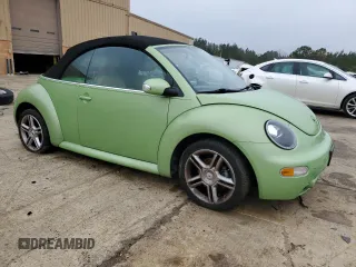 2005 Volkswagen Beetle GLS with VIN 3VWCD31Y15M316435, listed as a Copart auction lot 43012955 with 99,428 mi miles and Salvage title. Bid and sale history available at DreamBid. Image 4.