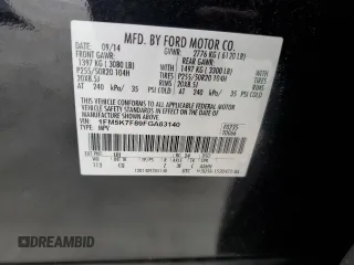 2015 Ford Explorer Limited z VIN 1FM5K7F89FGA83140, wystawiony jako Copart lot #54008905 z przebiegiem 82 232 mil mil oraz Szkoda całkowita • Salvage title. Historia ofert i sprzedaży dostępna na DreamBid. Obrazek 13.