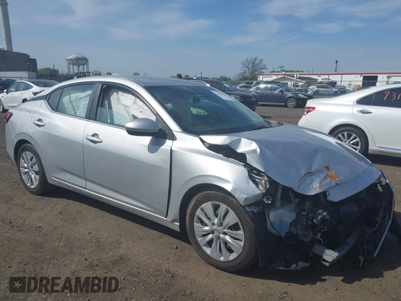 2020 Nissan Sentra S with VIN 3N1AB8BV6LY258378, listed as a IAAI auction lot 42122488 with 94,033 mi miles. Bid and sale history available at carsss.com. Image 1.