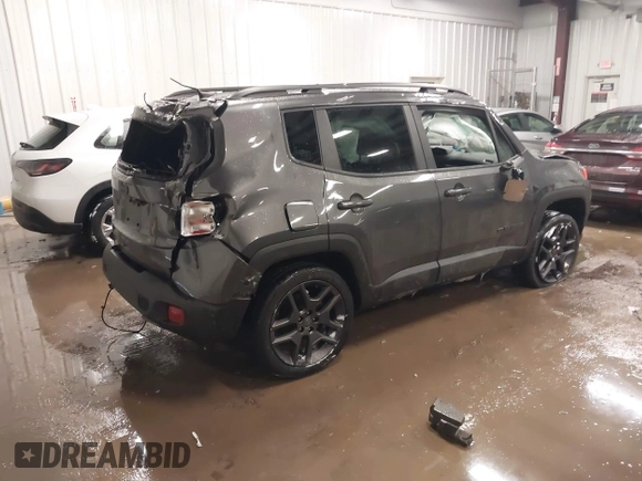 2021 Jeep Renegade Latitude with VIN ZACNJDBB1MPM71726, listed as a IAAI auction lot 41607723 with 30,655 mi miles. Bid and sale history available at carsss.com. Image 4.
