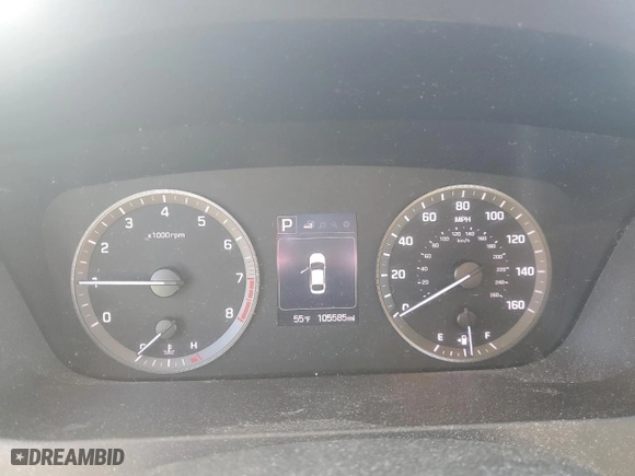 2015 Hyundai Sonata 2.4L SE with VIN 5NPE24AF0FH211995, listed as a Copart auction lot 48311565 with 105,585 mi miles and Salvage Title. Bid and sale history available at carsss.com. Image 9.