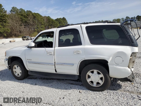 2005 GMC Yukon SLT z VIN 1GKEC13T25R136033, wystawiony jako Copart lot #48189995 z przebiegiem Nie podano mil oraz Szkoda całkowita • Salvage title. Historia ofert i sprzedaży dostępna na DreamBid. Obrazek 2.