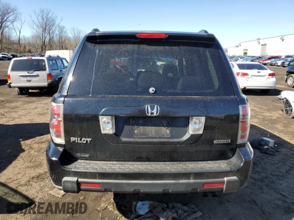 2007 Honda Pilot EX with VIN 2HKYF18437H531057, listed as a Copart auction lot 47228535 with 254,195 mi miles and Salvage Title. Bid and sale history available at DreamBid. Image 6.