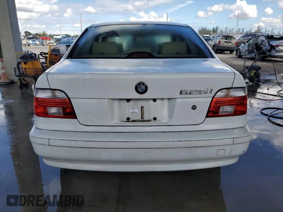 2001 BMW 5 Series 525iA with VIN WBADT43451GF58014, listed as a Copart auction lot 46687415 with 230,231 mi miles and Salvage Title. Bid and sale history available at carsss.com. Image 6.