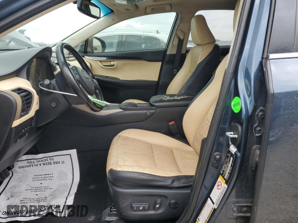2015 Lexus NX 200t z VIN JTJYARBZ9F2008768, wystawiony jako Copart lot #47552145 z przebiegiem 159 362 mil mil oraz Tytuł czysty. Historia ofert i sprzedaży dostępna na DreamBid. Obrazek 7.