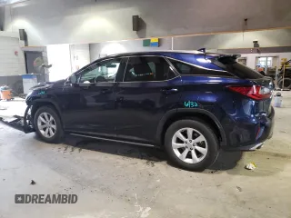 2017 Lexus RX with VIN 2T2BZMCAXHC093004, listed as a Copart auction lot 43009203 with 36,823 mi miles. Bid and sale history available at carsss.com. Image 2.
