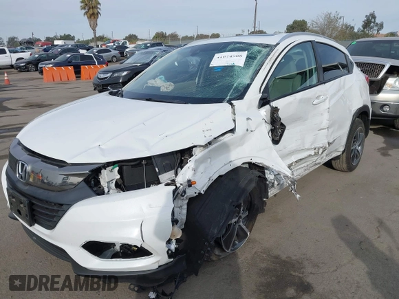 2021 Honda HR-V EX-L with VIN 3CZRU5H79MM713342, listed as a IAAI auction lot 41074908 with 8,361 mi miles. Bid and sale history available at carsss.com. Image 6.