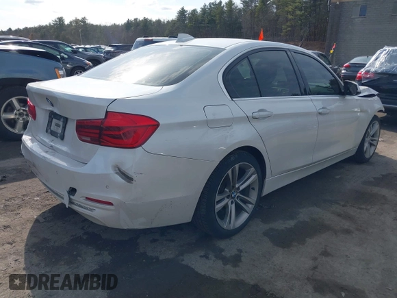 2017 BMW 3 Series 330i xDrive with VIN WBA8D9G34HNU61953, listed as a IAAI auction lot 41768524 with 89,559 mi miles. Bid and sale history available at carsss.com. Image 4.