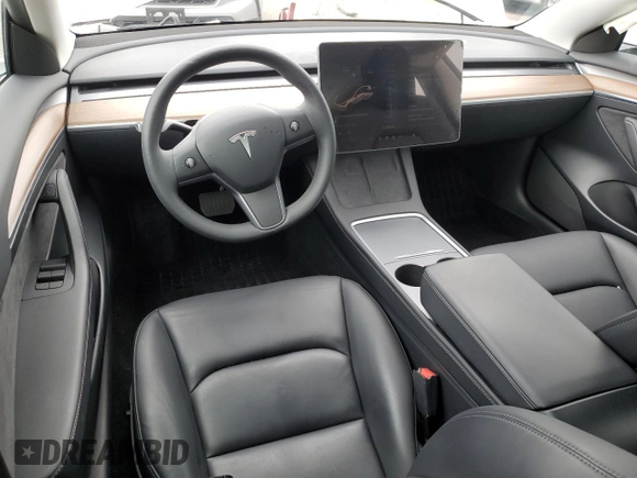 2023 Tesla Model 3 with VIN 5YJ3E1EA8PF683731, listed as a Copart auction lot 48896555 with 19,177 mi miles and Salvage title. Bid and sale history available at DreamBid. Image 8.