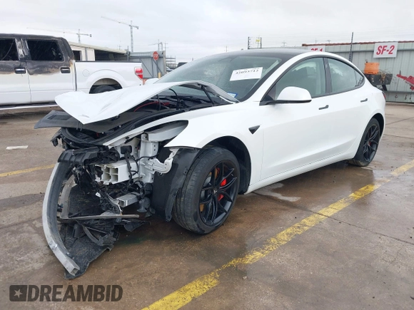 2023 Tesla Model 3 Performance z VIN 5YJ3E1EC8PF487550, wystawiony jako IAAI lot #42093712 z przebiegiem 27 305 mil mil oraz . Historia ofert i sprzedaży dostępna na DreamBid. Obrazek 23.