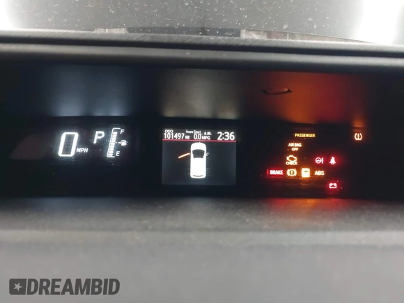 2016 Toyota Prius One with VIN JTDKDTB39G1121961, listed as a IAAI auction lot 42053030 with 101,497 mi miles and . Bid and sale history available at DreamBid. Image 7.