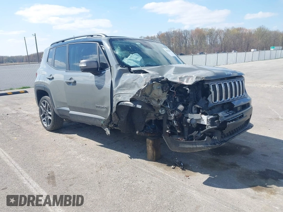2020 Jeep Renegade Limited with VIN ZACNJBD15LPK90703, listed as a IAAI auction lot 42023043 with 72,988 mi miles and . Bid and sale history available at DreamBid. Image 1.