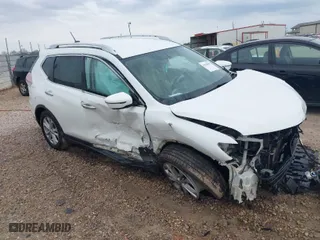 2016 Nissan Rogue SV with VIN KNMAT2MT3GP683342, listed as a IAAI auction lot 41538958 with 1 mi miles. Bid and sale history available at carsss.com. Image 1.