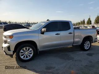 2021 Chevrolet Silverado 1500 Custom with VIN 1GCRWBEKXMZ320746, listed as a Copart auction lot 52229475 with 47,866 mi miles and Salvage Title. Bid and sale history available at DreamBid. Image 1.