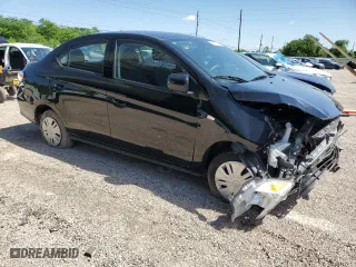 2024 Mitsubishi Mirage G4 ES with VIN ML32FUFJXRHF08284, listed as a Copart auction lot 49836975 with 13,310 mi miles and Clean Title. Bid and sale history available at carsss.com. Image 4.