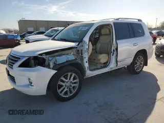 2013 Lexus LX 570 with VIN JTJHY7AX9D4125185, listed as a Copart auction lot 49041545 with 123,837 mi miles and Salvage Title. Bid and sale history available at carsss.com. Image 1.
