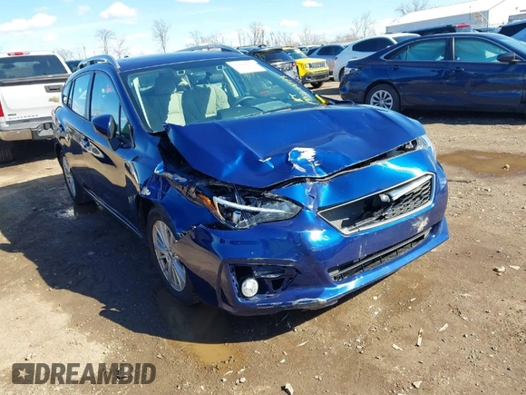 2018 Subaru Impreza Premium z VIN 4S3GTAD68J3722598, wystawiony jako IAAI lot #41848677 z przebiegiem 98 773 mil mil oraz . Historia ofert i sprzedaży dostępna na DreamBid. Obrazek 1.