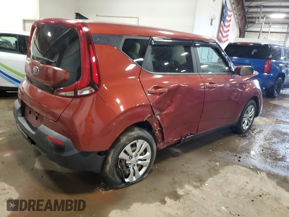 2021 Kia Soul LX with VIN KNDJ23AU0M7780113, listed as a Copart auction lot 47200445 with 51,164 mi miles and Non Repairable. Bid and sale history available at carsss.com. Image 3.