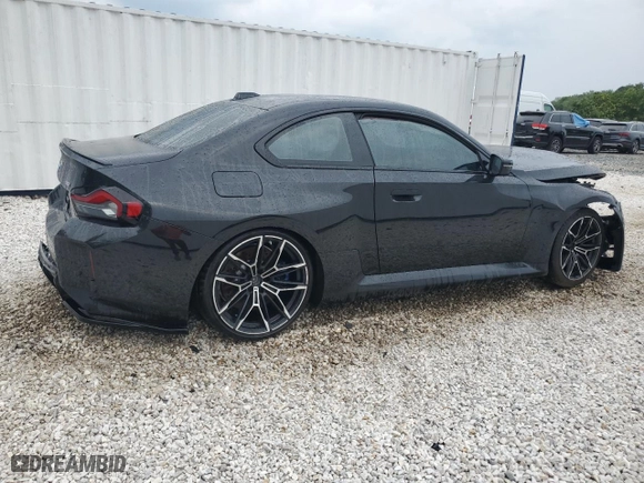 2024 BMW M2 with VIN 3MF13DM07R8E17838, listed as a Copart auction lot 56792434 with 8,118 mi miles and Salvage Title. Bid and sale history available at carsss.com. Image 3.