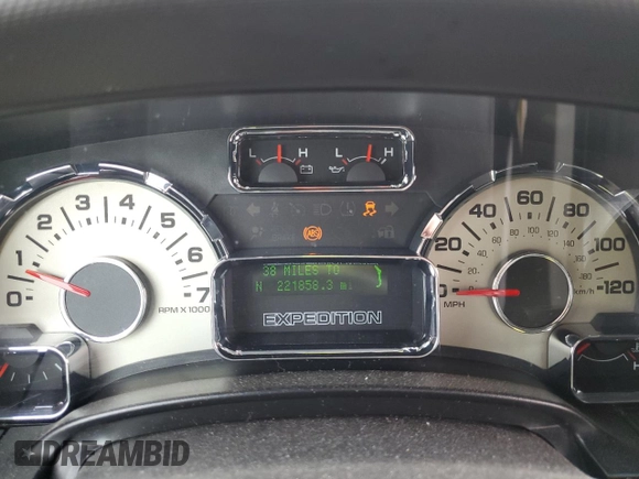2011 Ford Expedition Limited with VIN 1FMJU2A51BEF16741, listed as a Copart auction lot 58368945 with 221,858 mi miles and Salvage title. Bid and sale history available at DreamBid. Image 9.