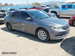 2014 Volkswagen Passat Wolfsburg Ed with VIN 1VWAT7A38EC087579, listed as a IAAI auction lot 41841783 with 203,654 mi miles. Bid and sale history available at carsss.com. Image 1.