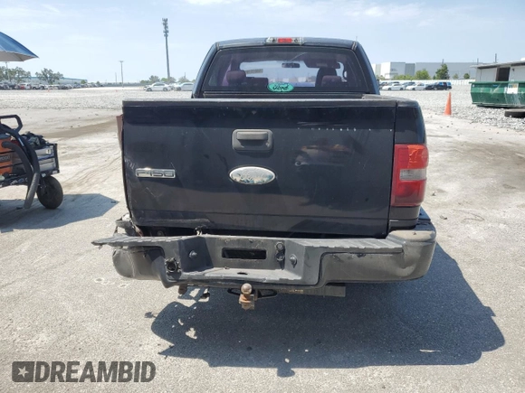 2006 Ford F-150 STX with VIN 1FTRX02WX6KB72599, listed as a Copart auction lot 58015195 with 260,572 mi miles and Salvage title. Bid and sale history available at DreamBid. Image 6.