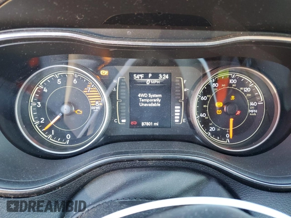 2019 Jeep Cherokee Latitude with VIN 1C4PJMCX3KD228341, listed as a Copart auction lot 46233915 with 87,801 mi miles and Salvage Title. Bid and sale history available at carsss.com. Image 9.