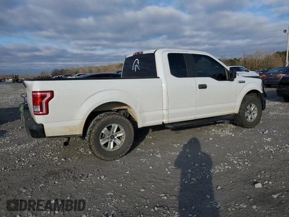 2017 Ford F-150 XL with VIN 1FTEX1CF3HFB35523, listed as a Copart auction lot 41364225 with 151,518 mi miles and Salvage Title. Bid and sale history available at carsss.com. Image 3.
