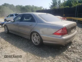 2005 Mercedes-Benz S 55 AMG with VIN WDBNG74J15A454738, listed as a Copart auction lot 64935874 with Not Provided miles and Salvage Title. Bid and sale history available at DreamBid. Image 2.