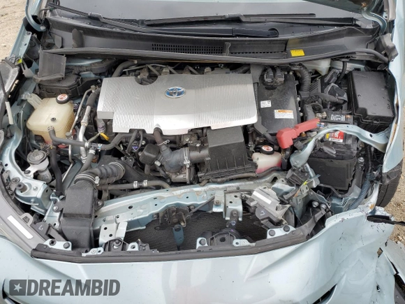 2017 Toyota Prius Two z VIN JTDKBRFU9H3566248, wystawiony jako Copart lot #56851065 z przebiegiem 66 409 mil mil oraz Szkoda całkowita • Salvage title. Historia ofert i sprzedaży dostępna na DreamBid. Obrazek 11.