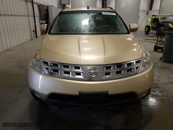 2004 Nissan Murano SL with VIN JN8AZ08W04W310028, listed as a Copart auction lot 84245544 with 168,414 mi miles and Salvage Title. Bid and sale history available at carsss.com. Image 5.