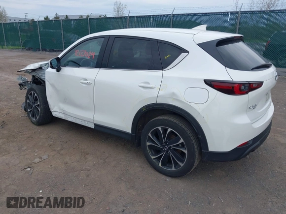 2022 Mazda CX-5 2.5 S Premium Plus Package with VIN JM3KFBEM2N0616960, listed as a IAAI auction lot 42127024 with 30,565 mi miles. Bid and sale history available at carsss.com. Image 3.