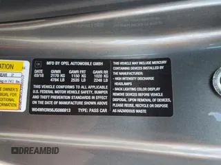 2018 Buick Cascada Premium с VIN W04WH3N56JG086913, выставлен на аукционе Copart как лот 73705314 с пробегом Не указан миль и На запчасти • Non repairable. История ставок и продаж доступна на DreamBid. Изображение 13.