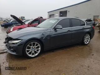 2015 BMW 3 Series 320i with VIN WBA3B1G56FNT64589, listed as a Copart auction lot 43250165 with 94,962 mi miles and Salvage Title. Bid and sale history available at carsss.com. Image 1.