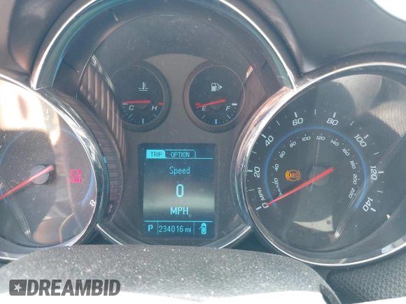2014 Chevrolet Cruze 1LT with VIN 1G1PC5SBXE7306387, listed as a IAAI auction lot 42710539 with 234,016 mi miles and . Bid and sale history available at DreamBid. Image 7.