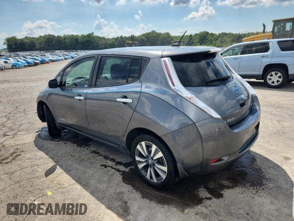 2017 Nissan LEAF SV with VIN 1N4BZ0CP1HC302162, listed as a Copart auction lot 62365315 with 60,281 mi miles and Salvage title. Bid and sale history available at DreamBid. Image 2.