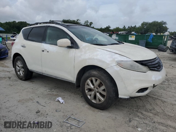 2012 Nissan Murano S with VIN JN8AZ1MU3CW101777, listed as a Copart auction lot 60360175 with Not provided miles and Clean title. Bid and sale history available at DreamBid. Image 4.