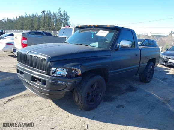 1996 Dodge Ram 1500 with VIN 1B7HC16Y4TS582061, listed as a IAAI auction lot 41682055 with 174,818 mi miles. Bid and sale history available at carsss.com. Image 2.