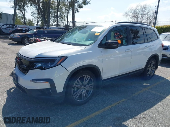 2022 Honda Pilot Sport z VIN 5FNYF5H3XNB034873, wystawiony jako IAAI lot #41793954 z przebiegiem 20 014 mil mil oraz . Historia ofert i sprzedaży dostępna na DreamBid. Obrazek 2.