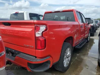 2020 Chevrolet Silverado 1500 Custom with VIN 1GCRWBEF9LZ194252, listed as a Copart auction lot 74852424 with 0 mi miles and Salvage Title. Bid and sale history available at carsss.com. Image 3.