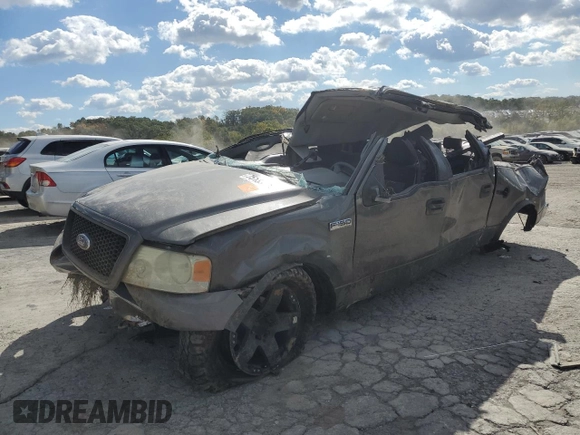 2006 Ford F-150 XLT with VIN 1FTRW14W36FB58008, listed as a Copart auction lot 75133074 with 0 mi miles and Salvage Title. Bid and sale history available at carsss.com. Image 1.