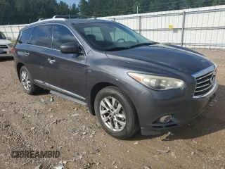 2014 Infiniti QX60 with VIN 5N1AL0MM0EC548168, listed as a Copart auction lot 59849285 with 144,723 mi miles and Salvage title. Bid and sale history available at DreamBid. Image 4.