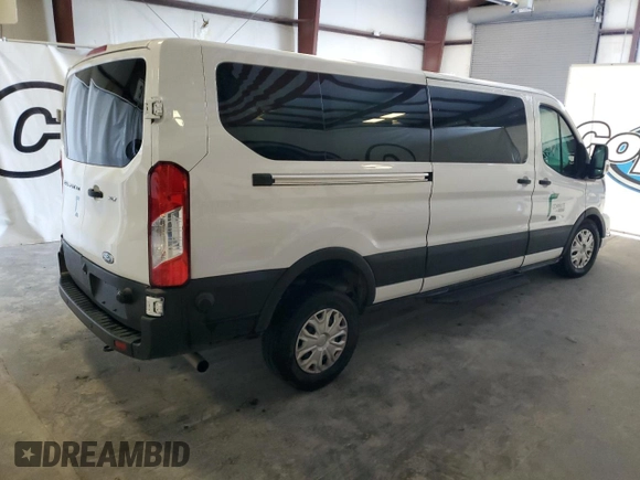 2024 Ford Transit Passenger XL with VIN 1FBAX2Y89RKA86131, listed as a Copart auction lot 54841145 with 14,890 mi miles and Salvage Title. Bid and sale history available at carsss.com. Image 3.
