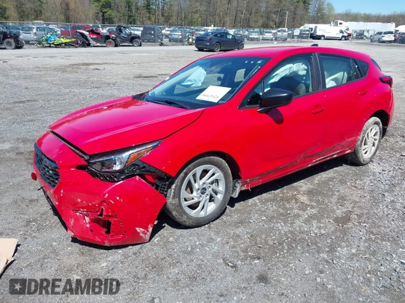 2024 Subaru Impreza with VIN JF1GUABC9R8873735, listed as a IAAI auction lot 42147090 with 2,460 mi miles and . Bid and sale history available at DreamBid. Image 2.
