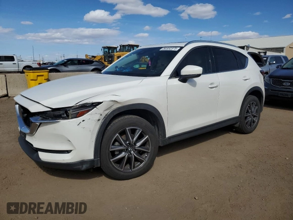 2018 Mazda CX-5 Grand Touring with VIN JM3KFADM5J1350107, listed as a Copart auction lot 50332375 with 110,319 mi miles and Salvage Title. Bid and sale history available at DreamBid. Image 1.