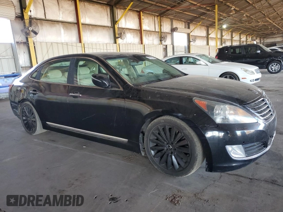 2015 Hyundai Equus Signature z VIN KMHGH4JH2FU095564, wystawiony jako Copart lot #46531005 z przebiegiem 122 709 mil mil oraz Czysty tytuł • Clean title. Historia ofert i sprzedaży dostępna na DreamBid. Obrazek 4.